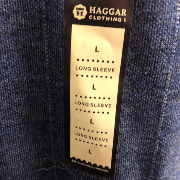 COPY - New with tags Haggar size L blue polo - Picture 4 of 4